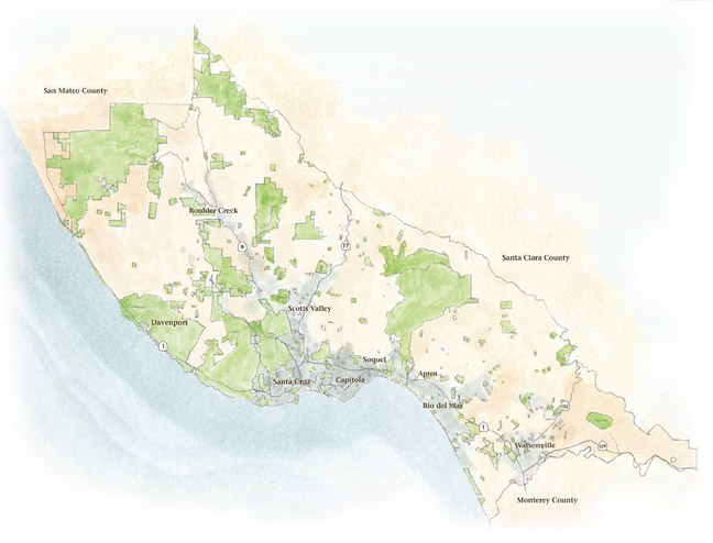 Santa Cruz County Protected Land