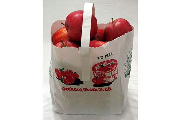 Вставьте артикли there is apple in bag