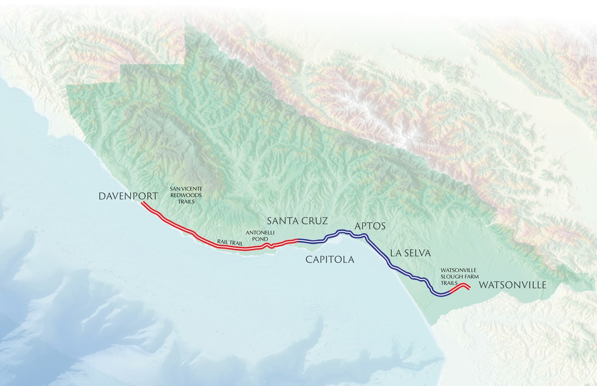 Coastal Rail Trail Map Rail Trail 101 – Land Trust Of Santa Cruz County